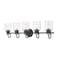 Z-Lite Kinsley 5 Light Vanity, Matte Black And Clear Seeded 340-5V-MB - alternate 1